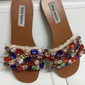Steve Madden BRIELLE multicolor jewel embellished sandal